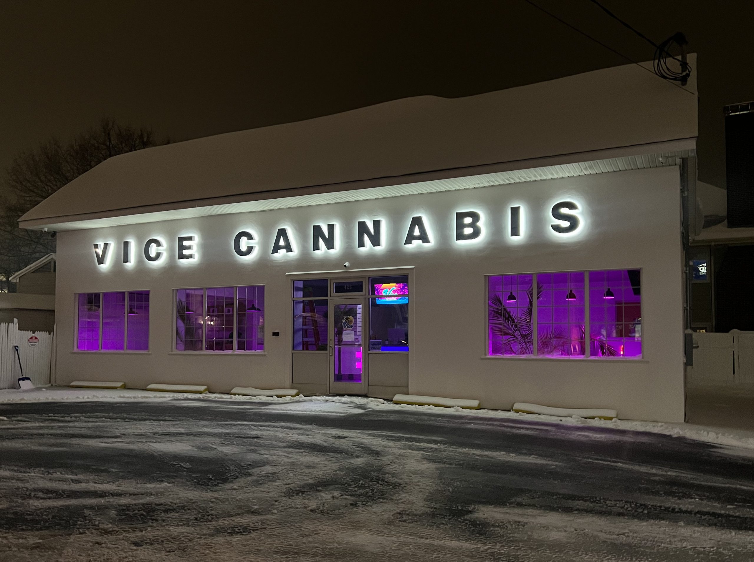 Vice Cannabis building exterior Portland Maine dispensary