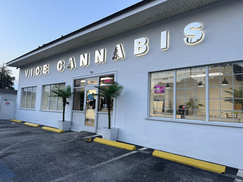 Vice Cannabis dispensary interior products Portland Maine